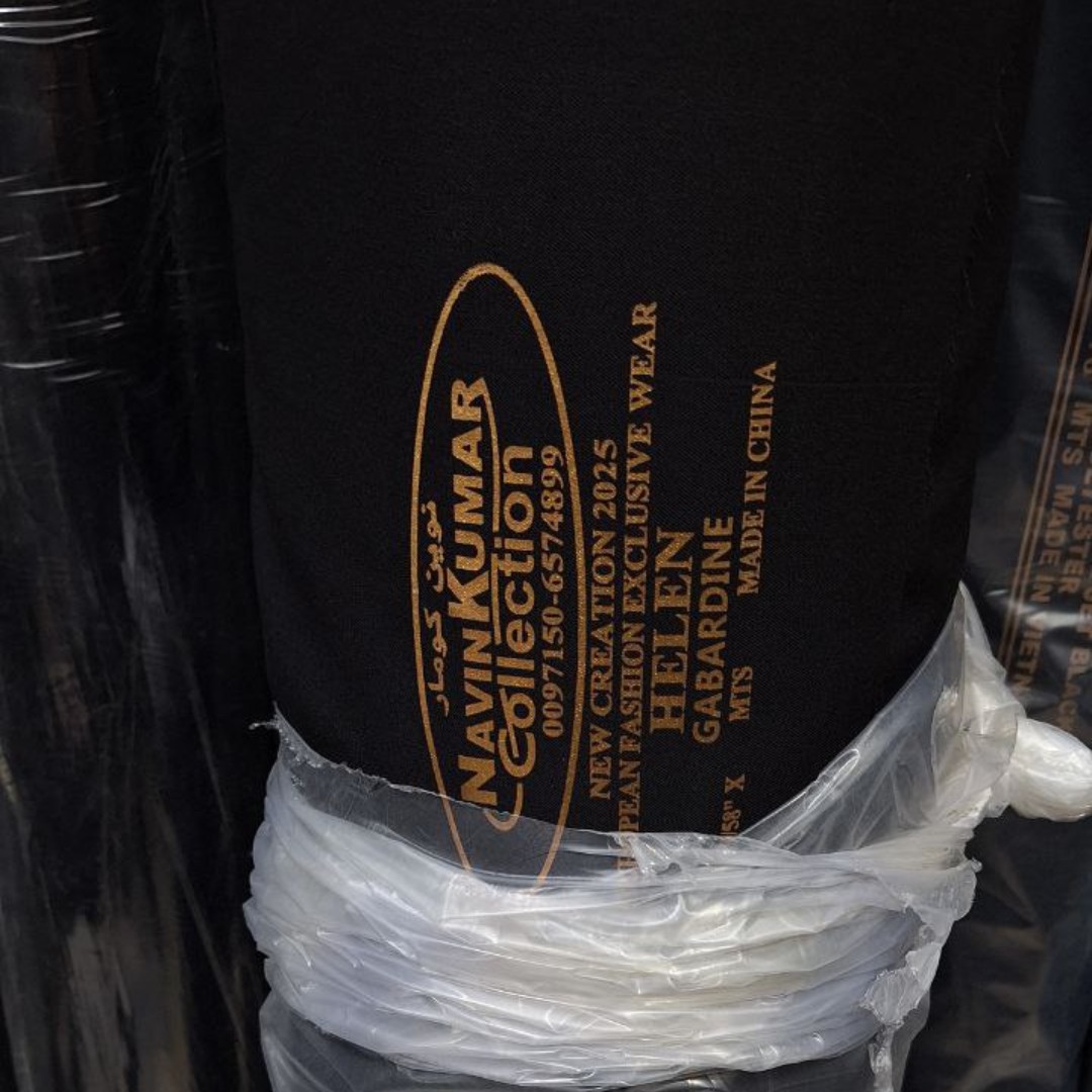 پارچه گاباردین مشکی نوین کومار